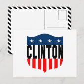 hillary clinton sterren en strepen briefkaart (Voorkant / Achterkant)