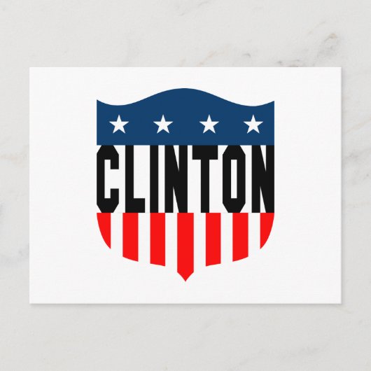 hillary clinton sterren en strepen briefkaart (Voorkant)