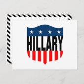 hillary clinton sterren en strepen briefkaart (Voorkant / Achterkant)
