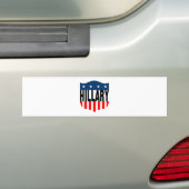 hillary clinton sterren en strepen bumpersticker (Op auto)
