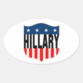 hillary clinton sterren en strepen ovale sticker