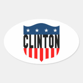 hillary clinton sterren en strepen ovale sticker