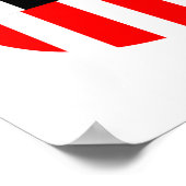 hillary clinton sterren en strepen poster (Hoek)