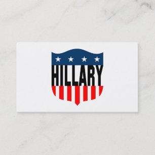 hillary clinton sterren en strepen visitekaartje