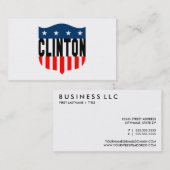 hillary clinton sterren en strepen visitekaartje (Voorkant / Achterkant)