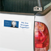 Hillary Clinton Stronger Together Bumpersticker (Op Truck)