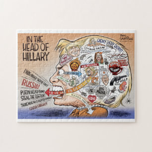 Hillary Clinton stukken van haar geest Legpuzzel