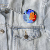 Hillary Clinton Supporters voor Obama Ronde Button 5,7 Cm (In situ)