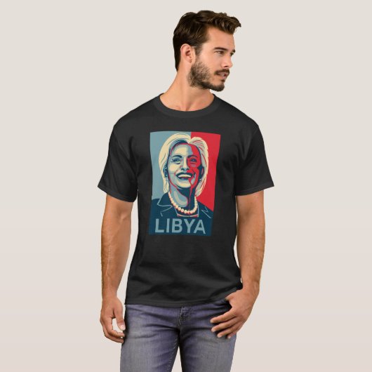 Hillary Clinton T-Shirt - Libië (Voorkant volledig)