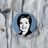 Hillary Clinton Talk Bubble Ronde Button 4,0 Cm (In situ)