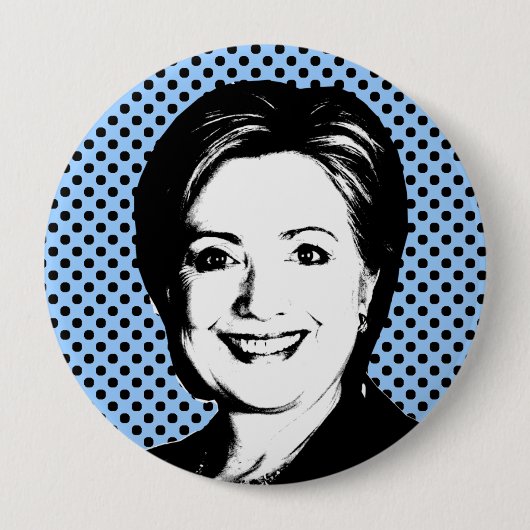 Hillary Clinton Talk Bubble Ronde Button 4,0 Cm (Voorkant)