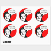 Hillary Clinton Talk Bubble Ronde Sticker (Vel)