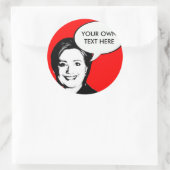 Hillary Clinton Talk Bubble Ronde Sticker (Tas)