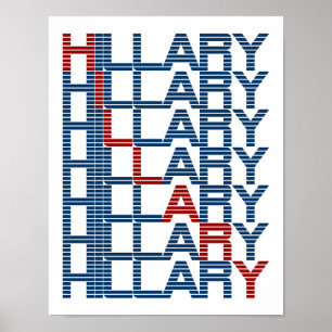 hillary clinton tekstStacks Poster