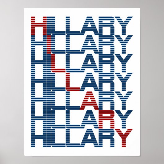 hillary clinton tekstStacks Poster (Voorkant)