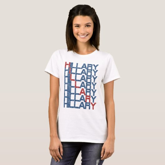 hillary clinton tekstStacks T-shirt (Voorkant volledig)