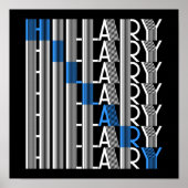 hillary clinton textual poster (Voorkant)