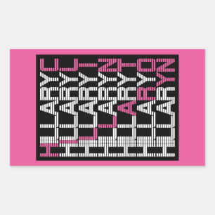 hillary clinton textual rechthoekige sticker