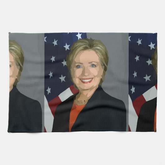 hillary clinton theedoek (Horizontaal)