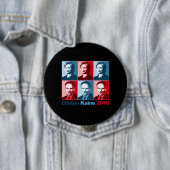 Hillary Clinton Tim Kaine 2016 - Block Art - Ronde Button 4,0 Cm (In situ)