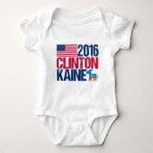 Hillary Clinton Tim Kaine 2016 Romper (Voorkant)