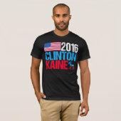 Hillary Clinton Tim Kaine 2016 T-shirt (Voorkant volledig)