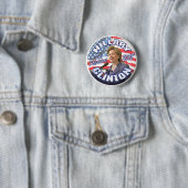 hillary clinton-toets ronde button 5,7 cm (In situ)