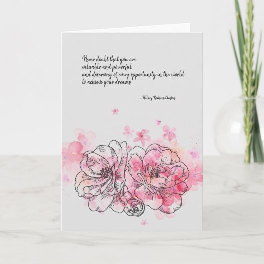 Hillary Clinton twijfelt er nooit aan dat de lege  Kaart (Voorkant)