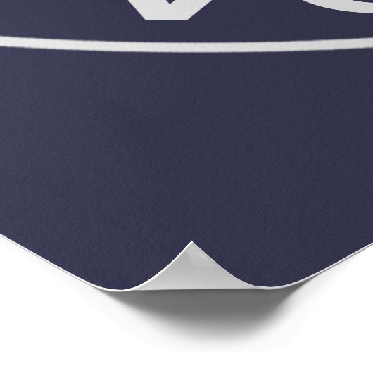 Hillary Clinton US Flag Poster (Hoek)