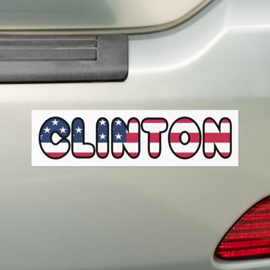 Hillary Clinton USA President Elections 2016 Bumpersticker (Op auto)