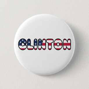 Hillary Clinton USA President Verkiezingen 2016 Ronde Button 5,7 Cm
