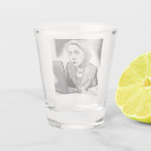 Hillary Clinton verwijderen 33,000 e-mails Shot Glas (Achterkant)