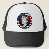 Hillary clinton: vlag van de vs : picturesque : trucker pet (Voorkant)