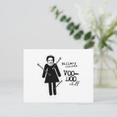 Hillary Clinton VooDoo Doll Briefkaart (Staand voorkant)