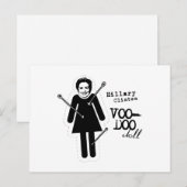 Hillary Clinton VooDoo Doll Briefkaart (Voorkant / Achterkant)