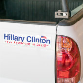 Hillary Clinton voor de Bumpersticker van Presiden (Op Truck)