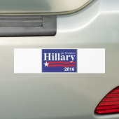 Hillary Clinton voor de Bumpersticker van Presiden (Op auto)