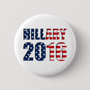 Hillary Clinton voor de Button van president 2016