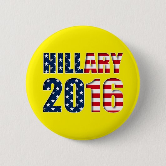 Hillary Clinton voor de Button van president 2016 (Voorkant)