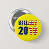 Hillary Clinton voor de Button van president 2016 (Voorkant /achterkant)
