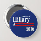 Hillary Clinton voor de Button van President 2016  (Voorkant /achterkant)