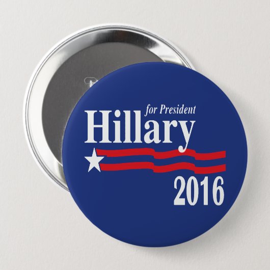 Hillary Clinton voor de Button van President 2016 (Voorkant /achterkant)