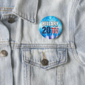 Hillary Clinton voor de Button van president 2016 (In situ)