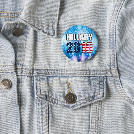 Hillary Clinton voor de Button van president 2016 (In situ)