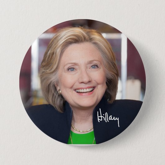 Hillary Clinton voor de Button van President Afbee (Voorkant)