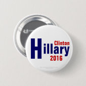 Hillary Clinton voor de VS President 2016 Ronde Button 5,7 Cm (Voorkant /achterkant)