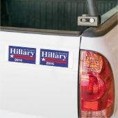 Hillary Clinton voor President 2016 - 2 op 1 Bumpersticker (Op Truck)