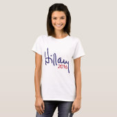 Hillary Clinton voor President 2016 Apparel T-shirt (Voorkant volledig)