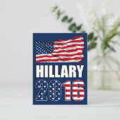Hillary Clinton voor president 2016 Briefkaart (Staand voorkant)