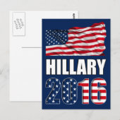 Hillary Clinton voor president 2016 Briefkaart (Voorkant / Achterkant)